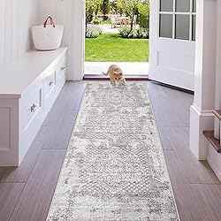 Area Rug 2x6 Runner Rug: Washable Vintage Hallway