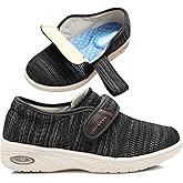 youyun Women's Diabetic Shoes Width X-Wide Shoe for Elderly Women Adjustable Closure Breathable Lightweight Non Slip for Swollen Feet Edema Widening Walking Shoes