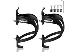 Ibera Bike Water Bottle Holder, Quick Access Water Bottle Holders for Bike with Firm Grip, Lightweight Aluminum Cage, Fits Standard & Oversized Bottles, Stylish Easy Mount Bikes Bottle Holder