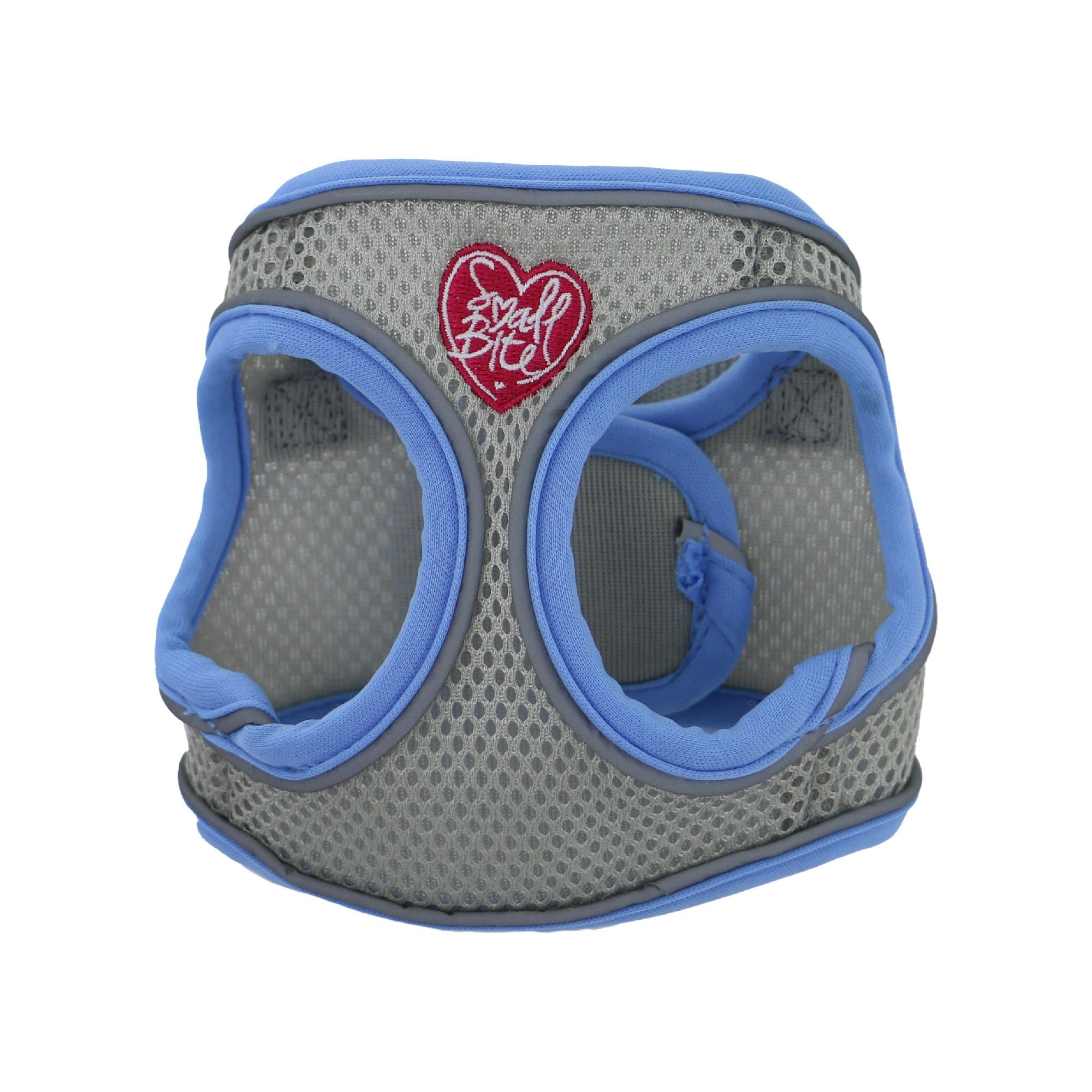 Ancol Small Bite Step In Dog Harness in Blue - Comfortable Puppy Pet Accessory with Reflective Band & Snap Buckle - 25-30cm XXS