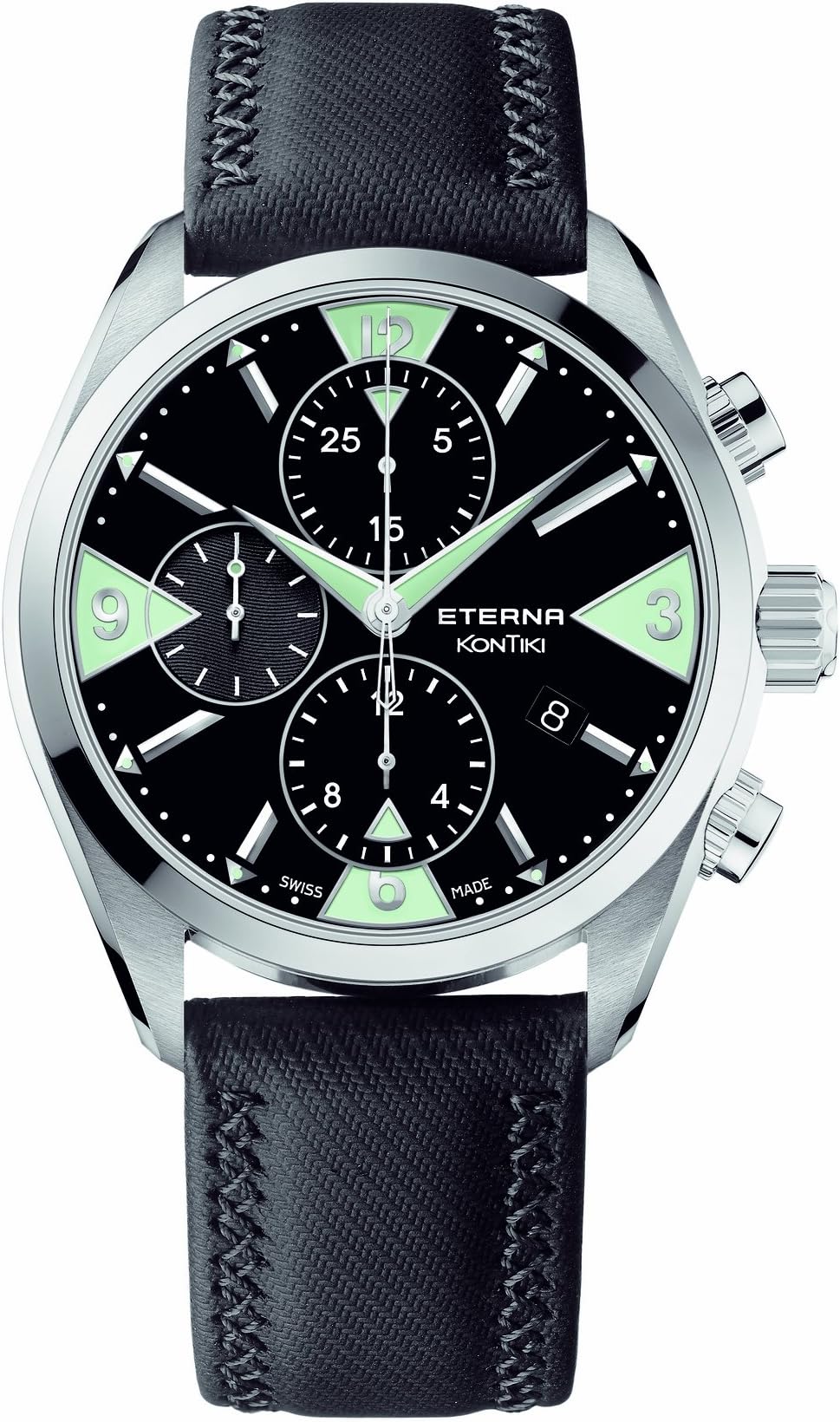 Eterna Men's 1240.41.43.1184 Kontiki Stainless Steel Chronograph Watch