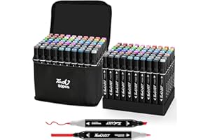 KJSHUANGTANG Alcohol Markers, 80 Colors Dual Tip Art Markers, Drawing, Coloring Marker for Kids Sketching Adult Coloring