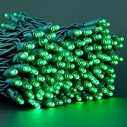 YULETIME Green Wide Angle LED Christmas Lights 200