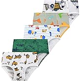Czofnjesi Boys Fashion Soft 100% Cotton Tagless Brief 5 Pack Breathable Underwear for Little Kid Boys