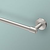 Gatco 4670 Reveal 24" Towel Bar, Satin Nickel | Wall Mounted Towel Holder for Bathroom, Total Length 26.13"
