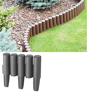 2,7m Palisade grau Beeteinfassung Beetumrandung Gartenpalisade Rasenkante
