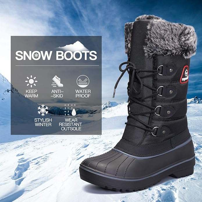 Mysoft Womens Boots Mid Calf Winter