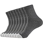 WANDER Men's Athletic Ankle Socks 3/8 Pairs Thick Cushion Running Socks for Men&Women Cotton Socks 6-9/9-12/12-15