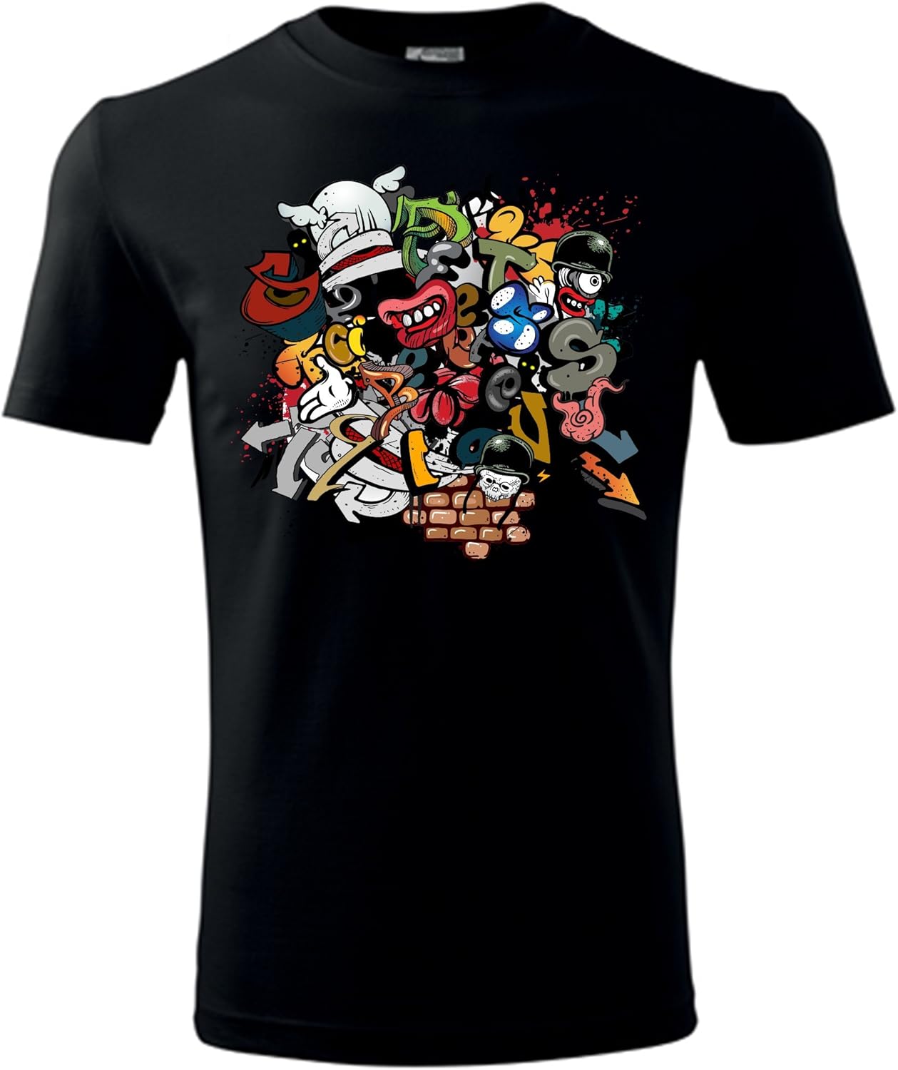 Colour Fashion Colourful Graffiti Men T Shirt | Amazon.com