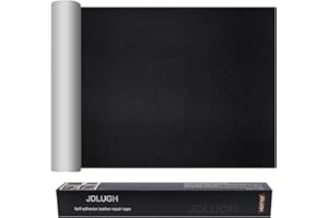 JDLUGH Sofa Leather Repair Patch Tape, Large Self Adhesive Couch, Car Seat, Office Chair, Leather Furniture, Vinyl Repair Patch Kit for Furniture (15x60 Inch, Black)