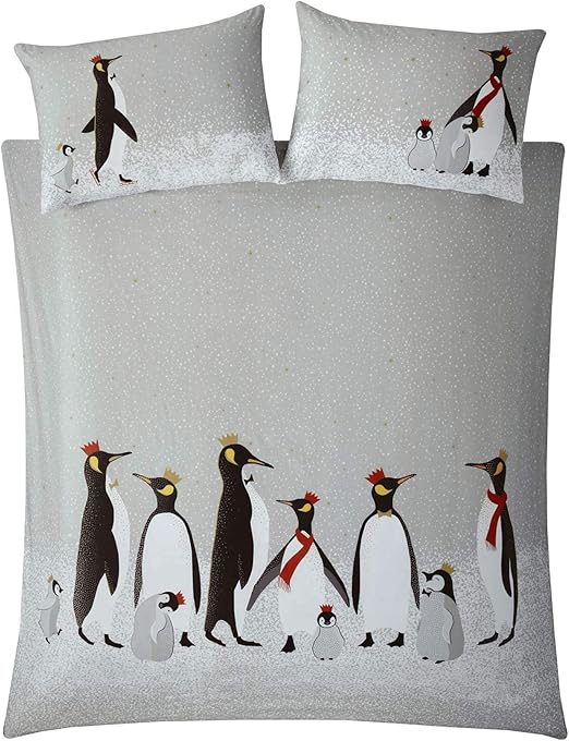 Sara Miller Christmas Penguin Bedding Bedding Duvet Cover & 1