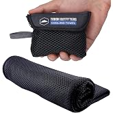 Tough Outdoors Cooling Towels for Neck Face - Neck Cooling Towel for Hot Weather Yoga Sports Golf Sweat - Instant Cold Towel