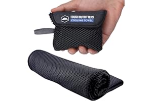 Tough Outdoors Cooling Towel - Cooling Towels for Neck & Face - Ice Wrap & Sweat Rag for Camping Gym Yoga & Sports - Workout Towel for Gym Sweat - Cool Towels for Extreme Heat