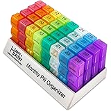 Month Pill Box Organizer - 3-Times-A-Day | Morning-Noon-Night - 30 Day Pill Case with 32 Daily Compartments for Vitamins, Sup