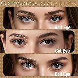 LASHVIEW Lash-Extension-Clusters 168pc D Curl Lash Clusters Natural Look view 3