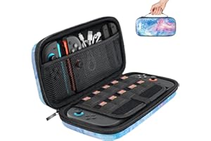 TiMOVO Carrying Case Compatible with Nintendo Switch 2, Travel Carry Case witch 10 Game Cartridges & Pocket, Protective Portable Hard Shell Pouch for Switch 2 Console & Accessories, Dreamy Nebula
