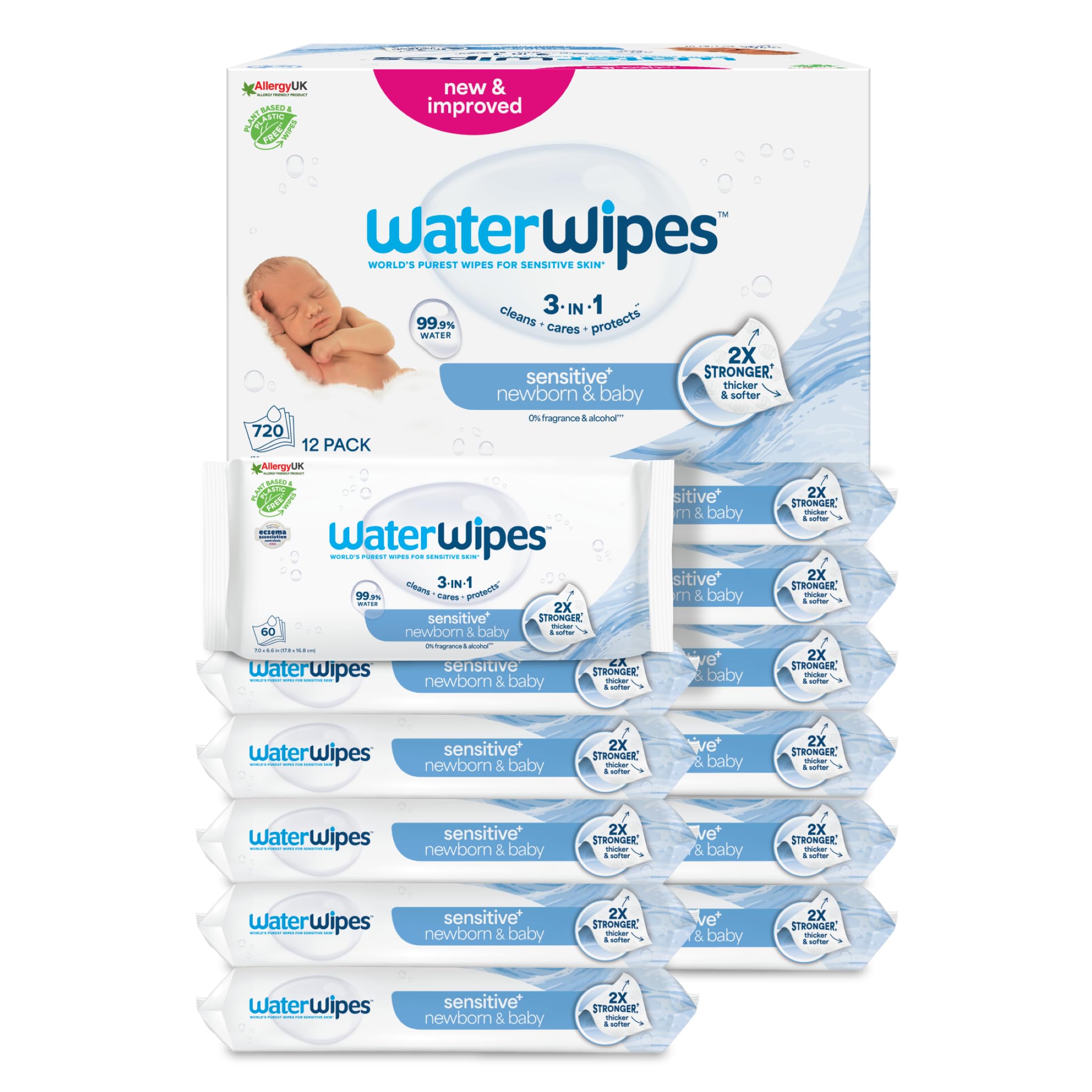 WaterWipes Sensitive+ Newborn...