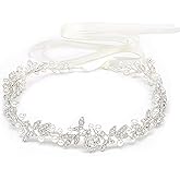 Ammei Headpiece Bridal Headbands Crystal Pearl Hair Vines Bohemian Style Wedding Headpieces For Bride Wedding Hair Accessories