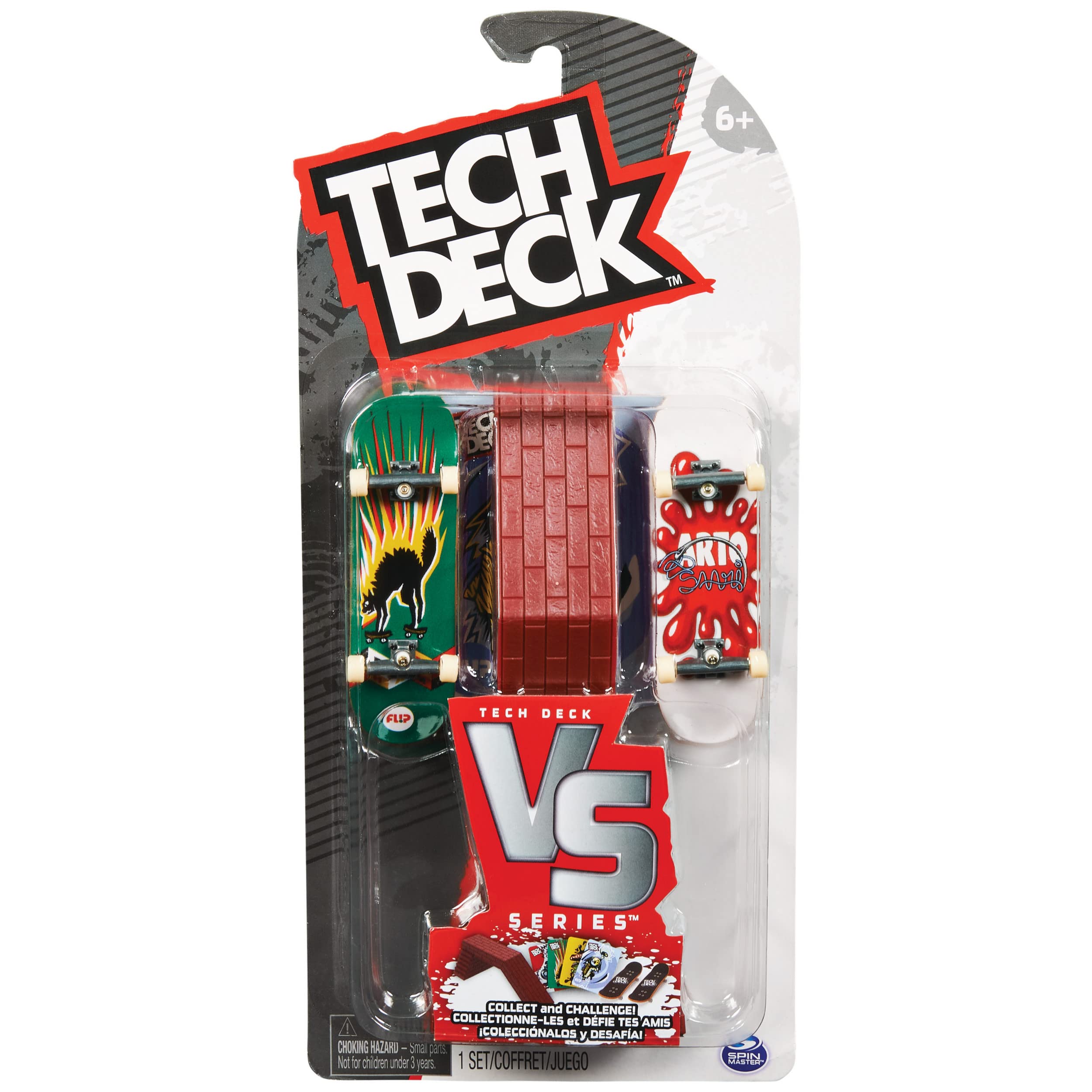 Tech Deck, Blind Skateboards Versus Series, Collectible Fingerboard 2 Pack and Obstacle Set, Kids’ Toy for Ages 6 and up