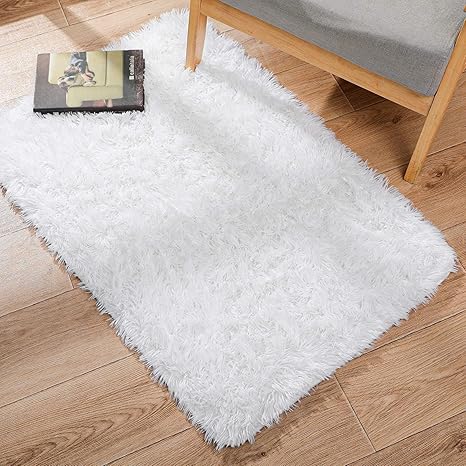 soft white rug for nursery