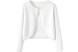 Yekaty Kids Girls Cardigan Long Sleeve Button Toddler Cardigan Knit Sweater