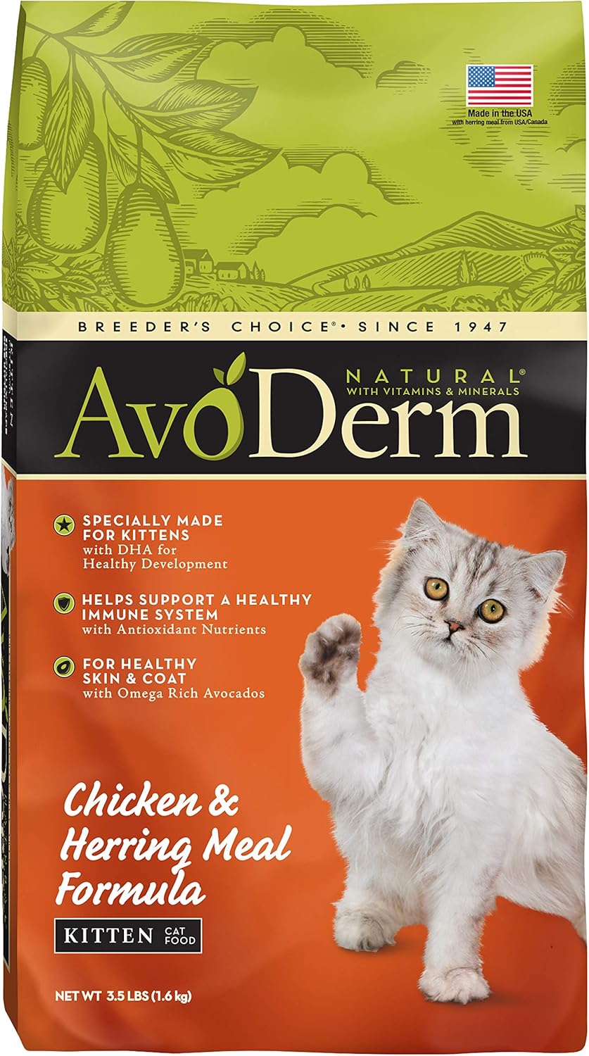 Avoderm Natural Chicken & Herring Meal Formula Dry Kitten Food
