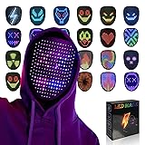 MOYACA Led Mask with Gesture Sensing, Light up mask