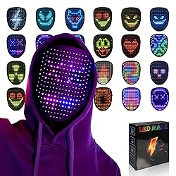 MOYACA Led Mask with Gesture Sensing, Light up mask