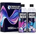 Epoxy Resin Kit 16 Ounce- (8oz Resin + 8oz Hardener) Resin Epoxy Craft Kit Gift- Non-Toxic, Crystal Clear, Odor-Free, UV Resistant, High Gloss Art Resin - Craft Stunning Creations with Ease (16oz)