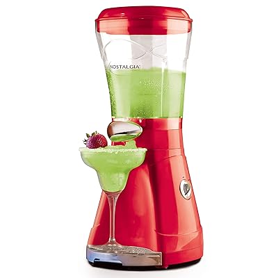 Nostalgia MSB64 Margarita and and Slush Maker, 64-Ounce, Red
