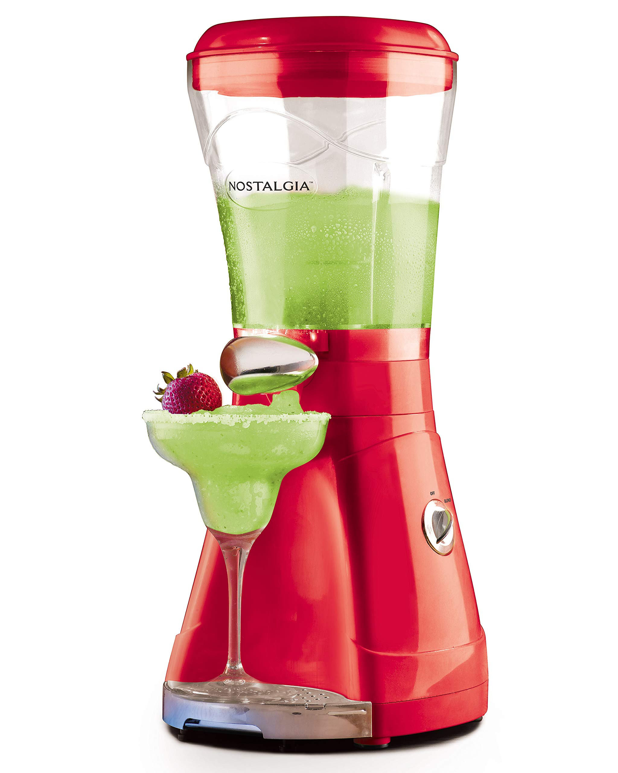 Nostalgia MSB64 Margarita and and Slush Maker, 64-Ounce, Red