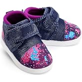 ikiki Sneaks Shoes for Toddlers and Little Kids. Roomy fit Sneakers - Note: Non Squeaking - Vegan Leather Toe and Heel