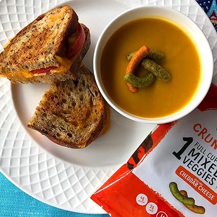 Vegy Vida Crunchers Cheddar Cheese Flavor Vegan Gluten Free Snack 6 Pack