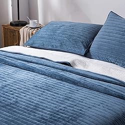 KASENTEX Plush Poly Velvet Lavish Design Quilt Set