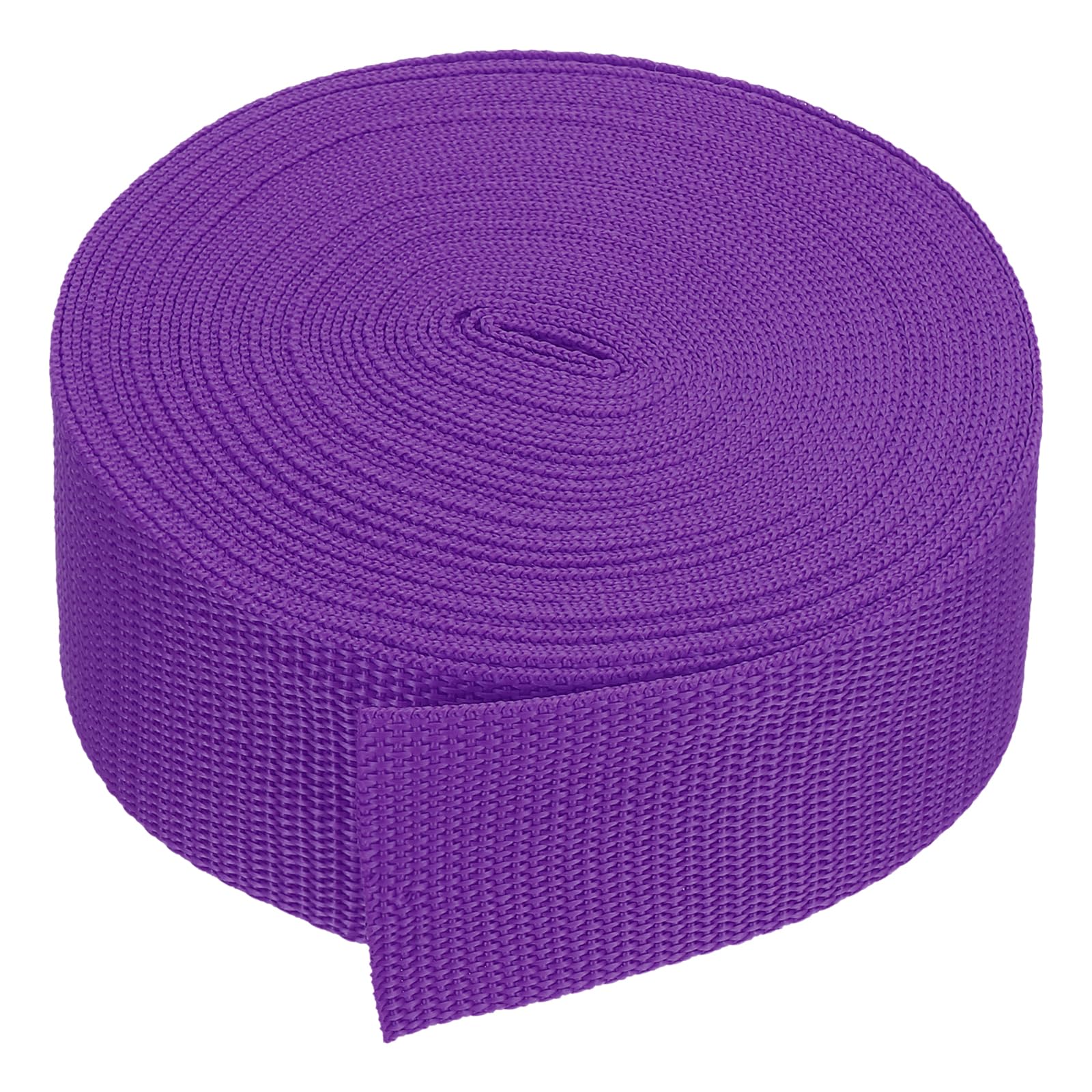 PATIKIL 9 Meters Webbing, 50mm Polypropylene Webbing Strap Heavy Webbing Roll Chair Straps for Indoor Outdoor Climbing DIY Crafting, Dark Purple