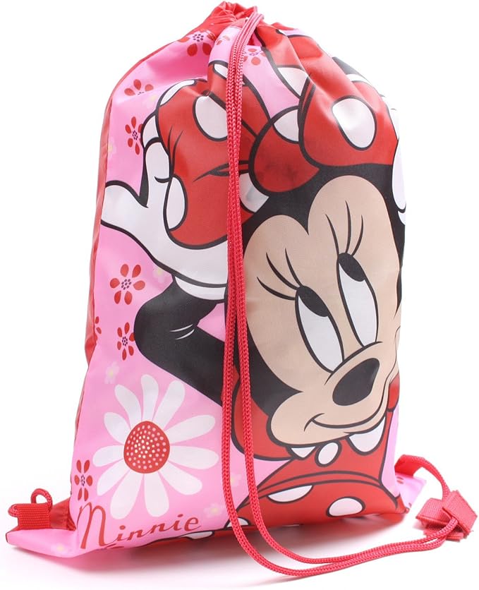 Disney Children's Drawstring Bag, Red, 6x7 16" (41cm