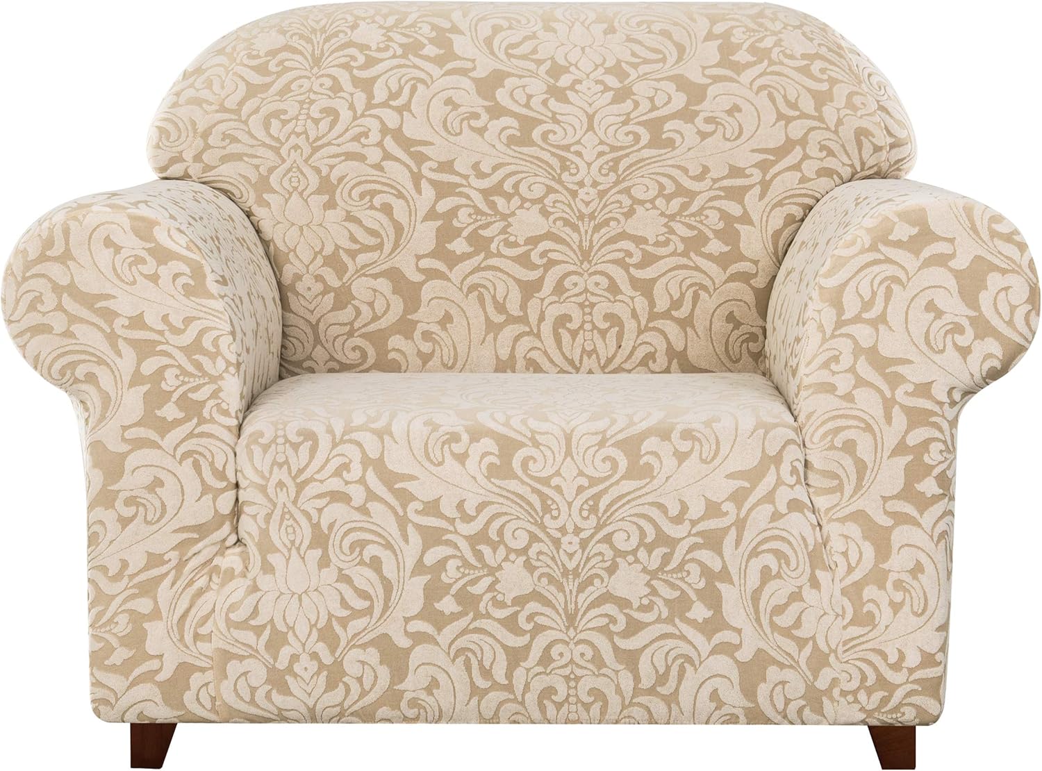 subrtex 1Piece Damask Sofa Slipcover Jacquard Sofa Cover High Elastic Stretch Furniture