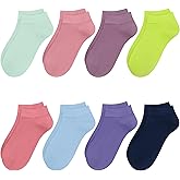 SIPCOLOR Ankle Socks for Women Thin Bamboo Viscose Breathable Low Cut Soft Casual Ladies Sock 4/8 Pairs