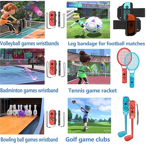 12 in Switch Sports Accessories Bundle for Nintendo Switch