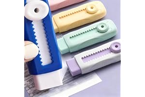 2Pcs Creative Cute Push Pull Eraser Retractable Students Drawing Writing Wiping Stationery School Supplies,0.8x2.6x2cm (2Pcs 