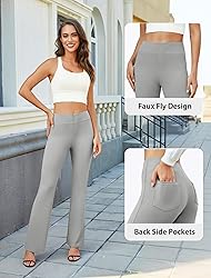 DLOODA Womens Bootcut Dress Pants Business Casual