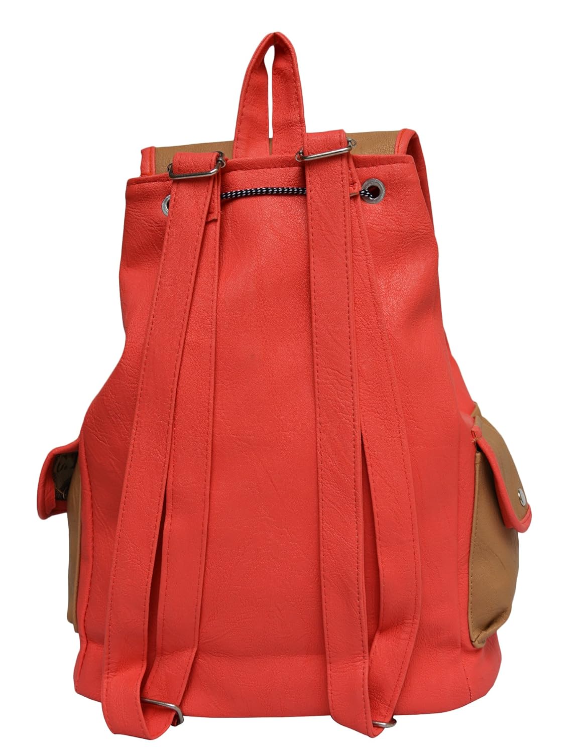 hbos traders girl's backpacks handbags (peach & mustard 123)