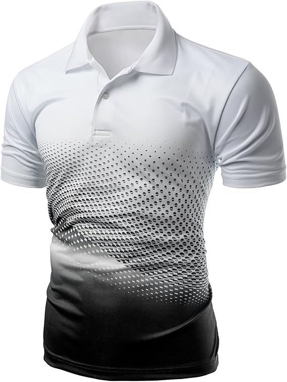 Xpril Men's Cool Max Fabric Sporty Design Printed Polo TShirt at