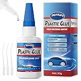 Super Glue for Plastic Repair, 30g Plastic Glue