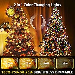 JMEXSUSS 200 LED Christmas String Lights Outdoor