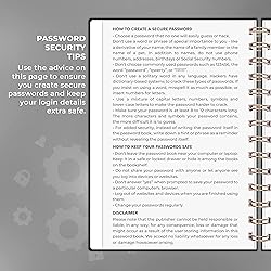 Clever Fox Password Book Spiral – Internet
