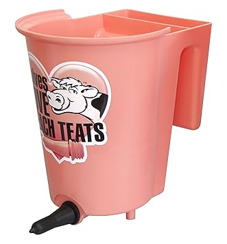 Tdl Agritech 082035 Peach Teat Single Calf Bucket Feeder Amazon