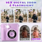 YKSLEMON Instant Print Camera for Kids 1080P 32G Card 3 Rolls Paper view 4