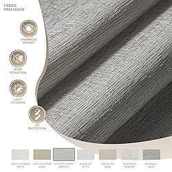 Boolegon No Drill Cordless Roman Shades for