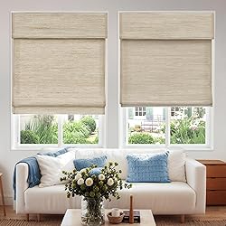 Pasoun Cordless Roman Shades for
